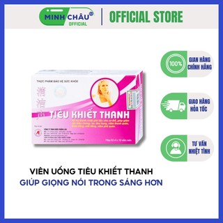 Viên uống giúp giọng nói trong sáng hơn Tiêu Khiết Thanh - Hộp 3 vỉ x 10 viên