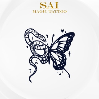 Miếng dán hình xăm tạm thời SAI MAGIC TATTOO 472 10CM×06CM chống thấm nước lâu trôi lên đến 2 tuần