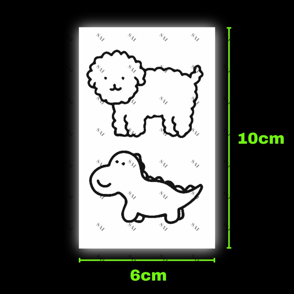 Hình xăm dán SAI MAGIC TATTOO 014 10cm×06cm chống nước lâu trôi đến 2 tuần