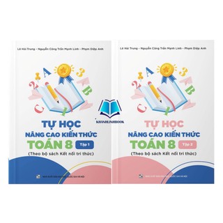 Sách - combo tự học nâng cao kiến thức toán 8 - tập 1 + 2