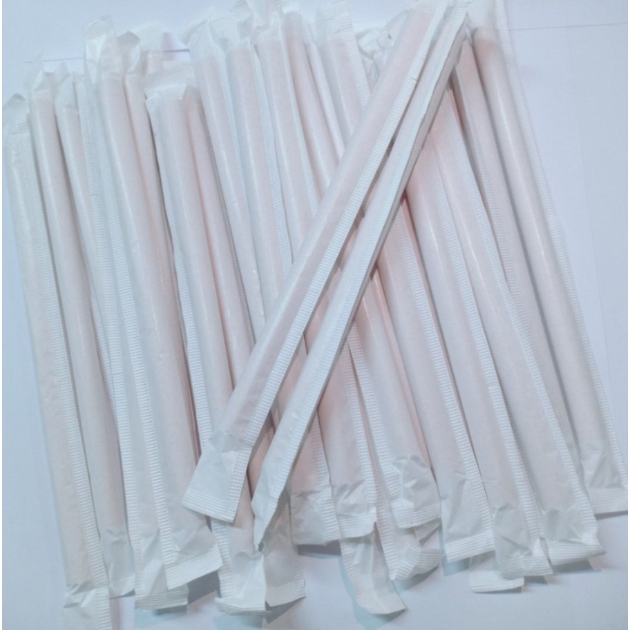 ỐNG HÚT BÃ MÍA bọc màng, dài 16cm hoặc 21cm, phi 6, phi 8 hoặc phi 12mm, cứng cáp, an toàn và thân thiện môi trường