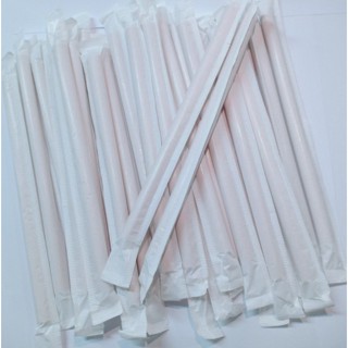 ỐNG HÚT BÃ MÍA bọc màng, dài 16cm hoặc 21cm, phi 6, phi 8 hoặc phi 12mm, cứng cáp, an toàn và thân thiện môi trường