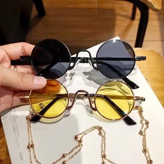 Kính thời trang mắt tròn - Kính mắt tròn thầy bói siêu hot D183