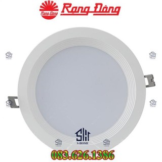 Đèn led downlight âm trần 16w rạng đông at04 155/16w, vỏ nhôm đúc