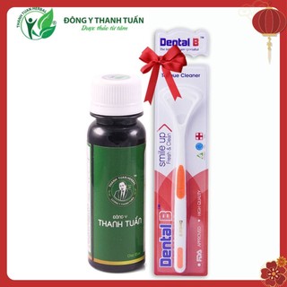 Nước súc miệng thơm miệng Thanh Hương Plus 95ml - Tặng 1 cây cạo lưỡi Dental B