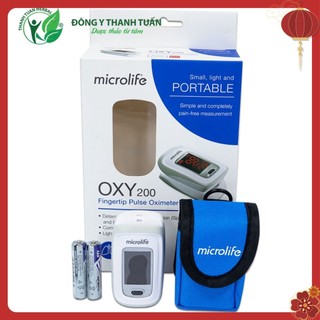 Máy Đo Nồng Độ Oxy Trong Máu SpO2 Và Nhịp Tim Microlife OXY200