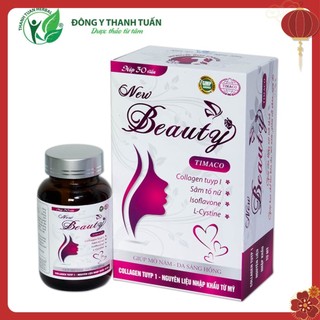 Viên uống dưỡng da cao cấp New Beauty Timaco - Hộp 30 viên