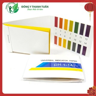 Giấy Quỳ Tím Thử Độ pH Thang Đo Từ 1 Đến 14 - 80 miếng kèm bảng màu