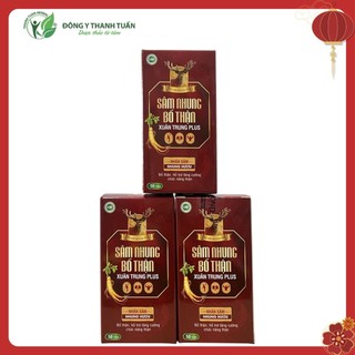 Combo 3 Hộp Sâm Nhung Bổ Thận Xuân Trung - Bổ Thận, Dưỡng Huyết, Tăng Cường Sinh Lý Nam/Nữ