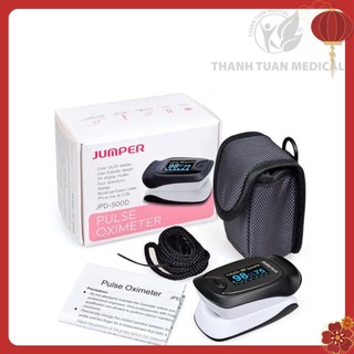 Máy đo nồng độ oxy máu SPO2 và nhịp tim Jumper JPD-500D có cảnh báo âm thanh