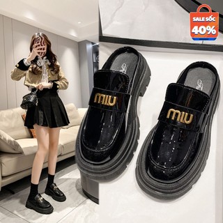 Giày Sục Đốc Khóa Ngang Da Bóng Đế Nâng Chiều Cao Sang Chảnh siêu bền êm ái