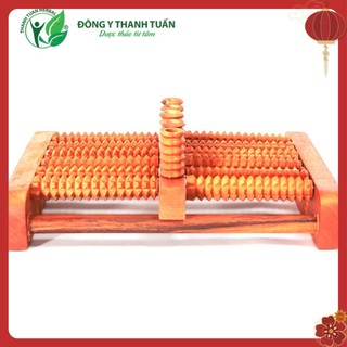 Bàn Lăn Chân Gỗ Massage 6 Hàng ( 30 x 25 x 10 cm)