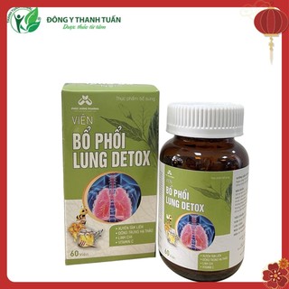 Viên bổ phổi Lung Detox - Giúp bổ phổi, phục hồi chức năng phổi sau dịch, ngăn ngừa viêm phế quản