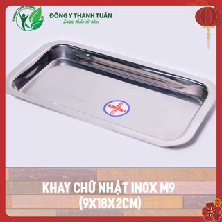 Khay chữ nhật, khay inox y tế Vinh Tấn các kích thước (Khay đúc)