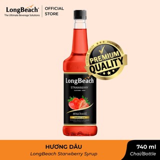 Siro Dâu - LongBeach Strawberry Syrup 740ml