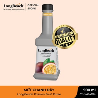 Mứt trái cây pha chế vị chanh dây - longbeach passion fruit puree 900ml