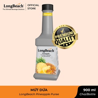 Mứt Trái Cây pha chế vị Dứa - LongBeach Pineapple Puree 900ml