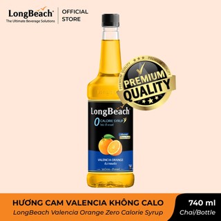 Siro Không Calo Hương Cam Valencia - LongBeach Valencia Orange Zero Calories Zero Syrup 740ml