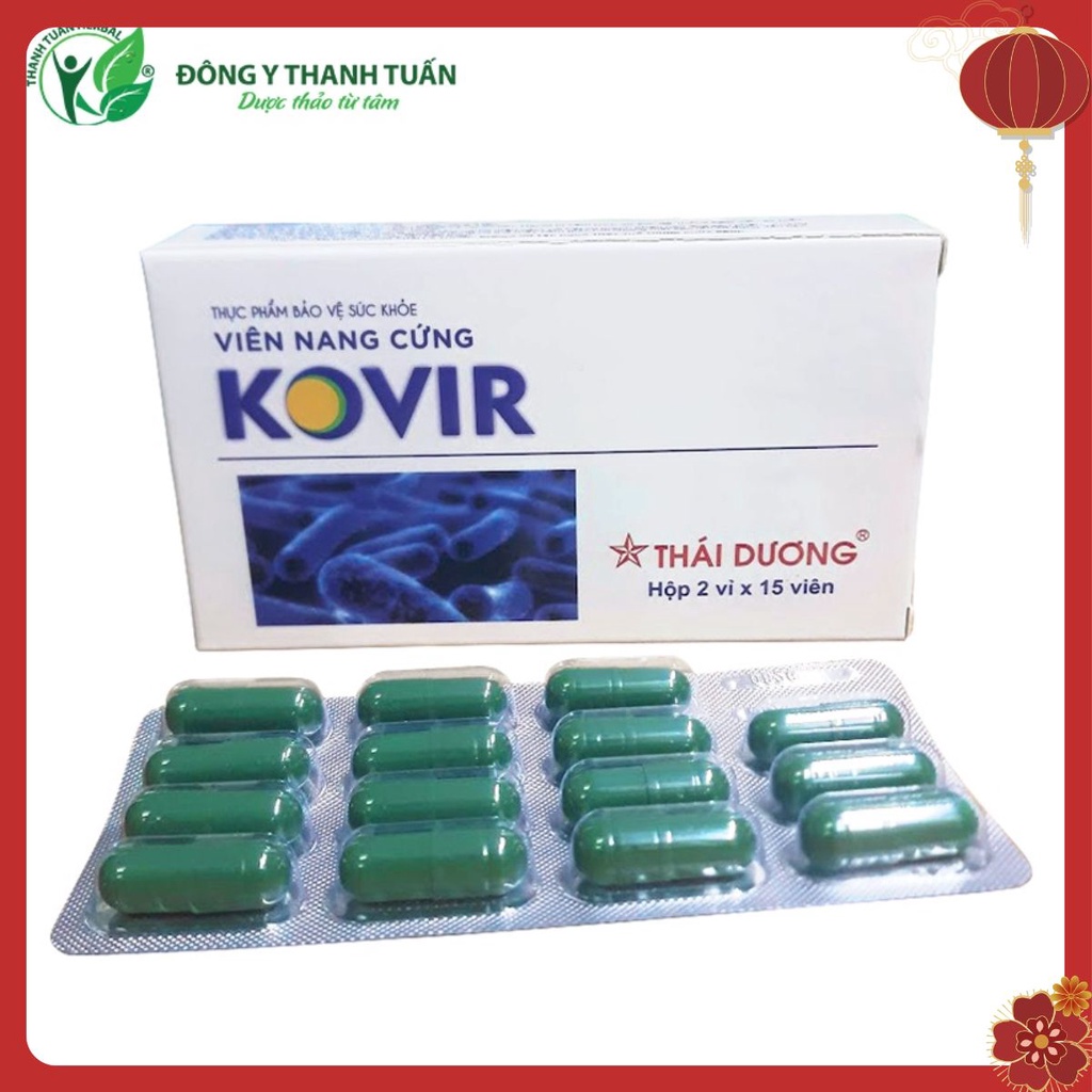 Viên uống KOVIR Bổ sung kháng thể, tăng cường đề kháng - Sao Thái Dương - Hộp 30 viên