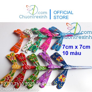 Chuồn chuồn tre Thạch Xá vẽ màu trang trí làm quà tặng quà lưu niệm nhỏ xinh nhiều màu sắc
