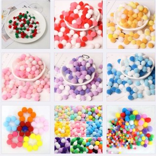 Túi 50 quả pom pom 1cm _ 1.5cm trang trí