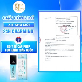 Xịt khử mùi 24h charming