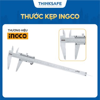 Thước kẹp ingco 0-200mm, mức đọc 0.05mm, thép cacbon - thinksafe