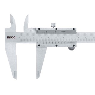 Thước kẹp cơ INGCO 150mm, mức đọc 0.05mm, Thước cặp chất liệu thép cacbon - Thinksafe