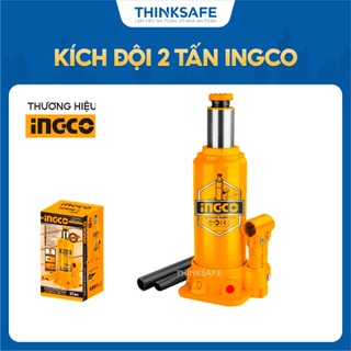 Kích đội INGCO 2 tấn, 4 tấn, 6 tấn và 10 tấn, có van an toàn, con đội thủy lực dùng để nâng ô tô công nghiệp - Thinksafe