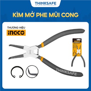 Kìm mở vòng mũi cong ingco hccp011752 7inch/180mm, đầu 1.8mm thép carbon - thinksafe.