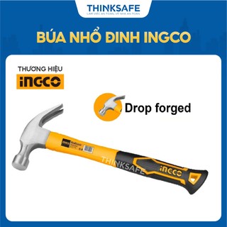 Búa nhổ đinh ingco 220g - 560g, đầu búa rèn thép carbon 45#, tay cầm sợi thủy tinh - thinksafe