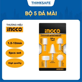 Bộ 5 đá mài ingco akb0501 thích hợp cho máy mài khuôn pdg4002 - thinksafe