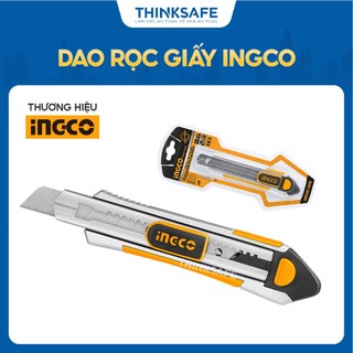 Dao rọc giấy ingco hkns1808 100mmx18mm, kềm 6 lưỡi sk5, khóa lưỡi buloong - thinksafe