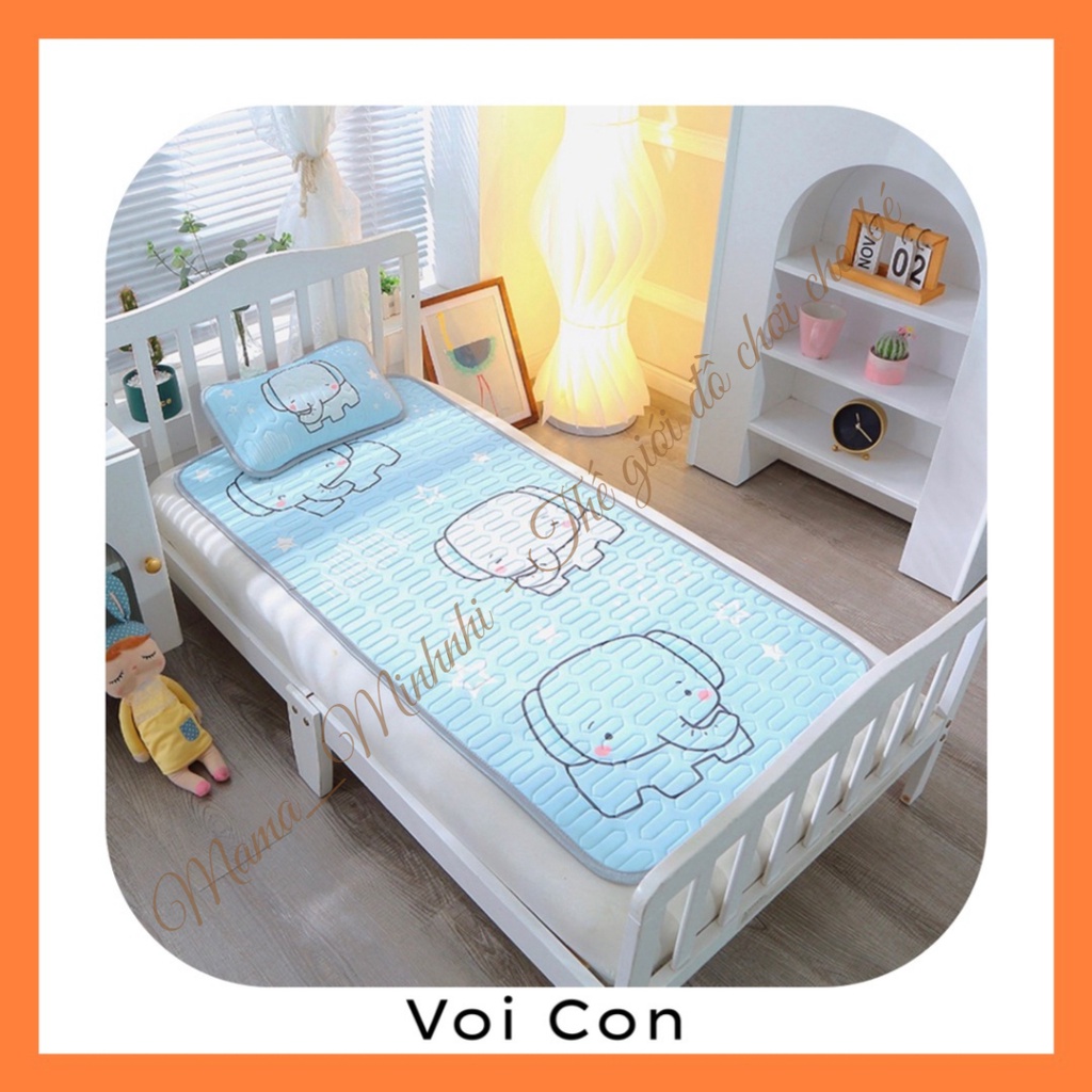 Chiếu Điều Hòa Cao Su Non 5D Thoáng Mát Cho Bé Từ Sơ Sinh - Tặng Kèm Gối