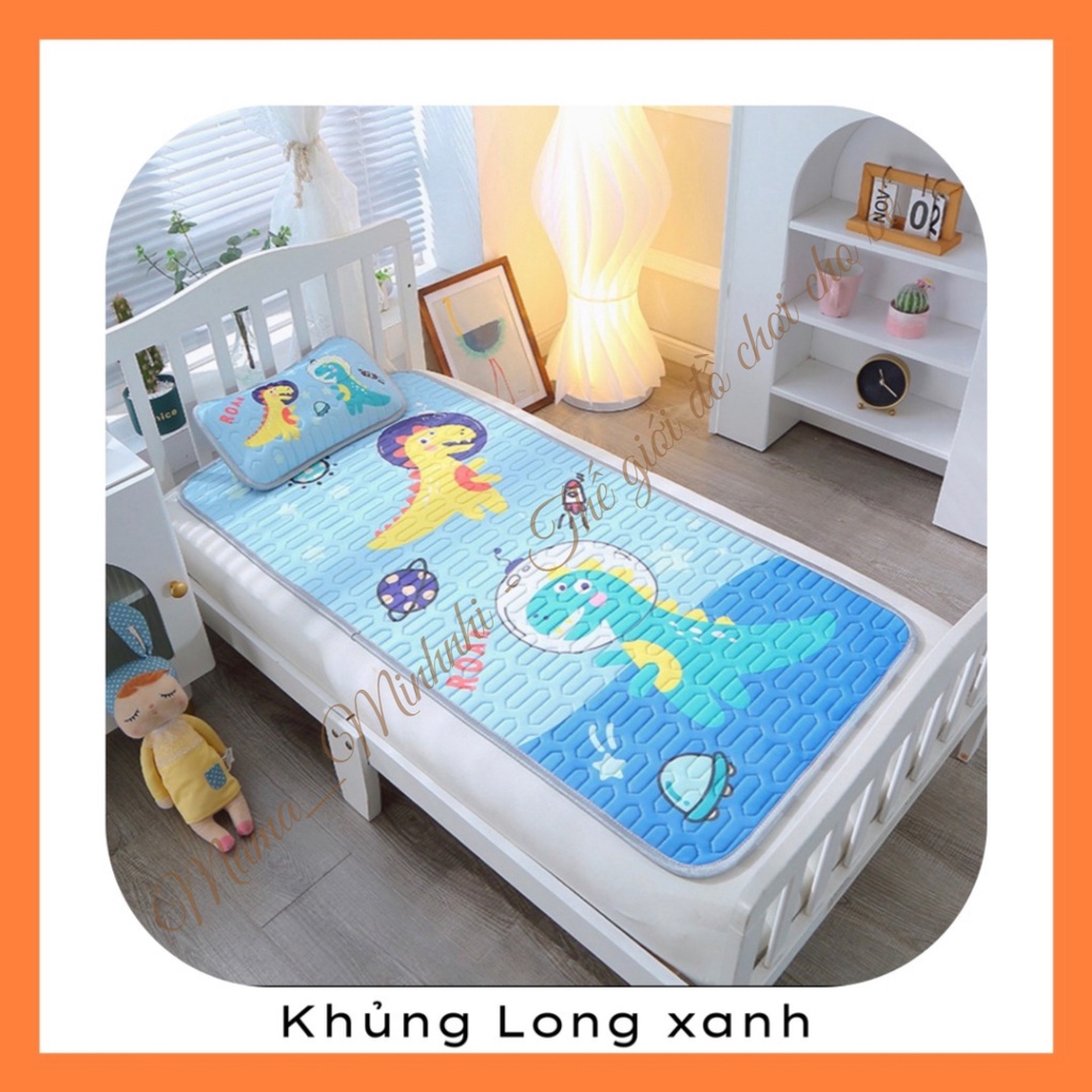 Chiếu Điều Hòa Cao Su Non 5D Thoáng Mát Cho Bé Từ Sơ Sinh - Tặng Kèm Gối