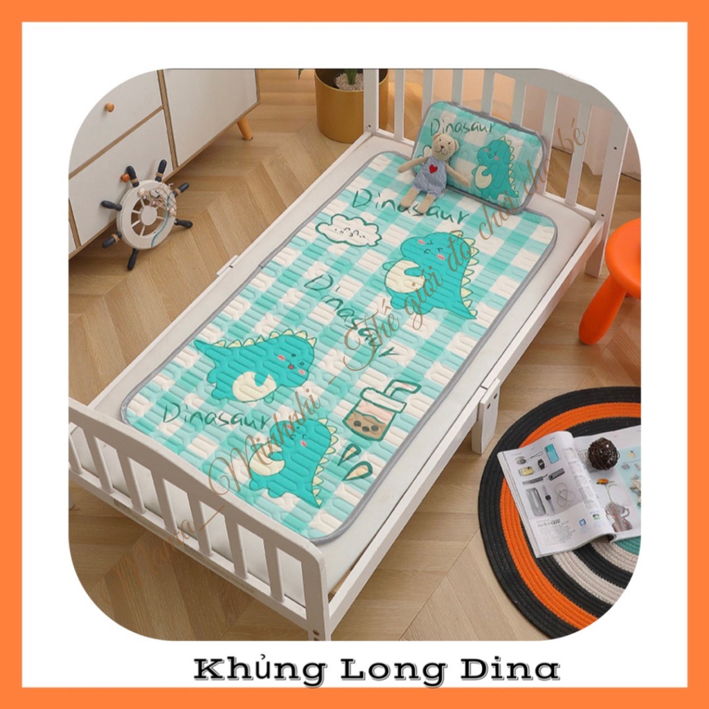 Chiếu Điều Hòa Cao Su Non 5D Thoáng Mát Cho Bé Từ Sơ Sinh - Tặng Kèm Gối