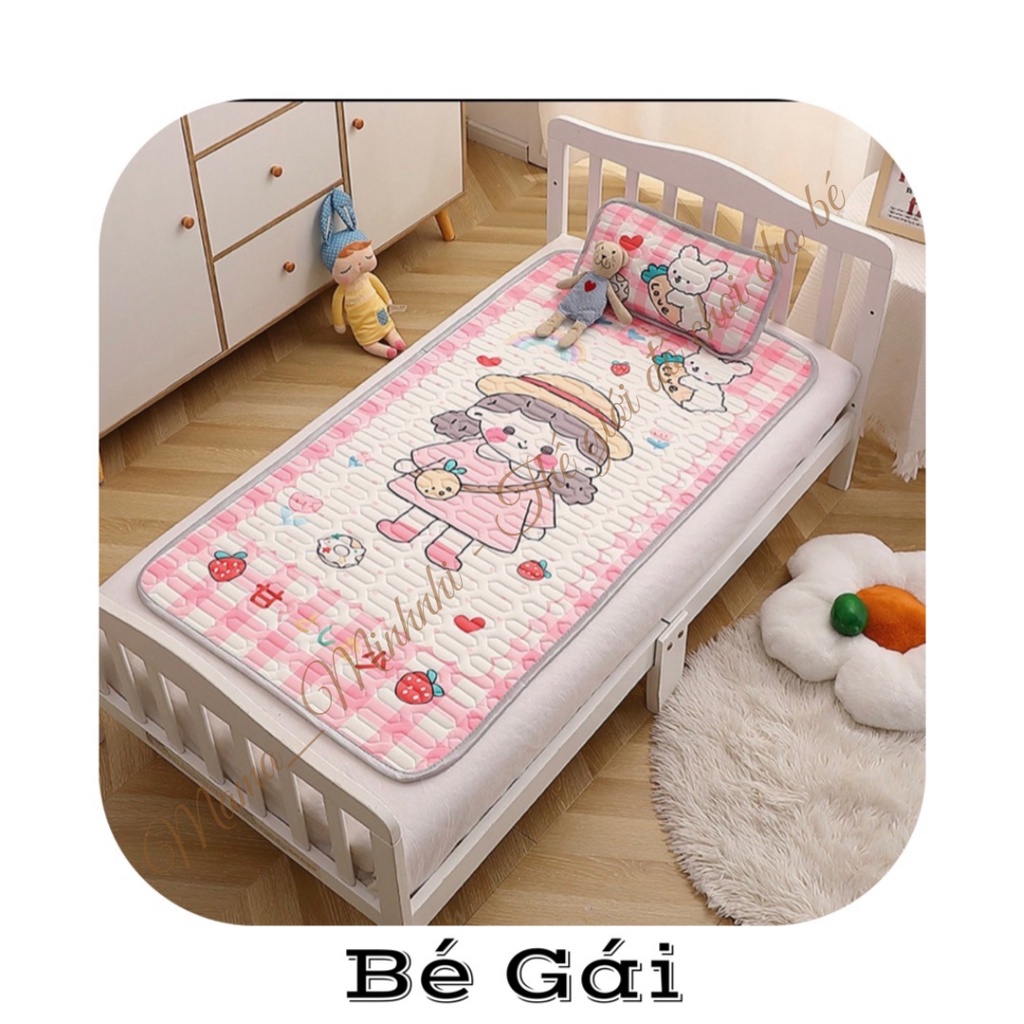 Chiếu Điều Hòa Cao Su Non 5D Thoáng Mát Cho Bé Từ Sơ Sinh - Tặng Kèm Gối