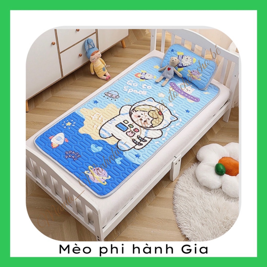 Chiếu Điều Hòa Cao Su Non 5D Thoáng Mát Cho Bé Từ Sơ Sinh - Tặng Kèm Gối