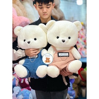 Gấu bông teddy mặc yếm nhung cao cấp - gấu bông mina
