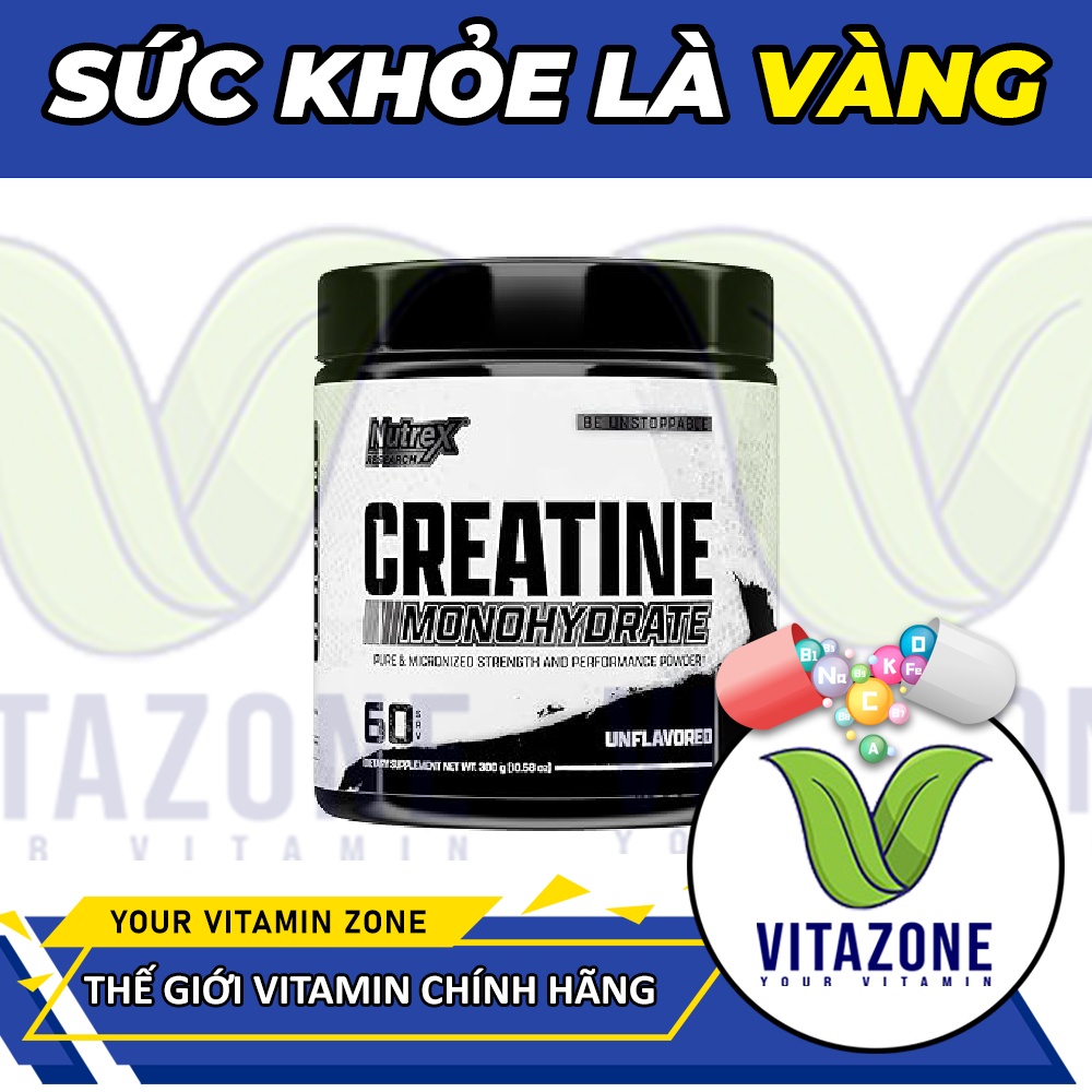 Nutrex Creatine Monohydrate - Tinh Khiết Phục Hồi Và Phát Triển Cơ Bắp