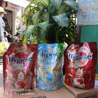 Combo Mix 3 màu x 1150ml Nước xả vải Hygiene Thái Lan chính hãng tặng 3 gói giặt 35ml