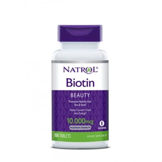 Viên Uống Hỗ Trợ Mọc Tóc Natrol Biotin 10000 Mcg 100 Viên Của Mỹ