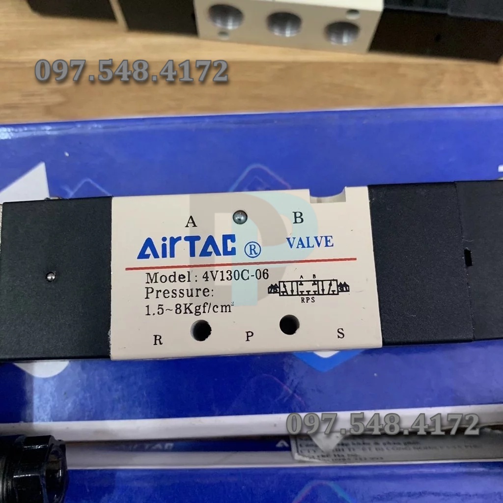 VAN ĐIỆN TỪ KHÍ NÉN AIRTAC 4V130C-06A HÀNG CHÍNH HÃNG LOẠI A - 12V,24V,220V
