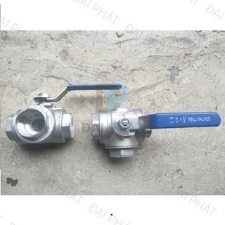Van bi ba ngã inox 304-van gạt tay 3 ngã kiểu l,t