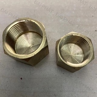 Bít ren trong thau - Nắp bít thau ren trong - Nút bịt đồng ren trong