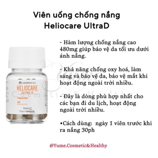 Viên uống chống nắng nội sinh Heliocare Ultra-D 30 viên