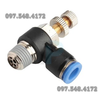 Van chỉnh lưu khí nén sl - tiết lưu sl-van chinh áp xi lanh pc602+sl01