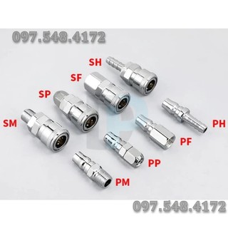 Khớp nối nhanh khí nén-Đầu nối nhanh khí nén, Khớp nối nhanh hơi-cút nối nhanh hơi , khớp đực cái