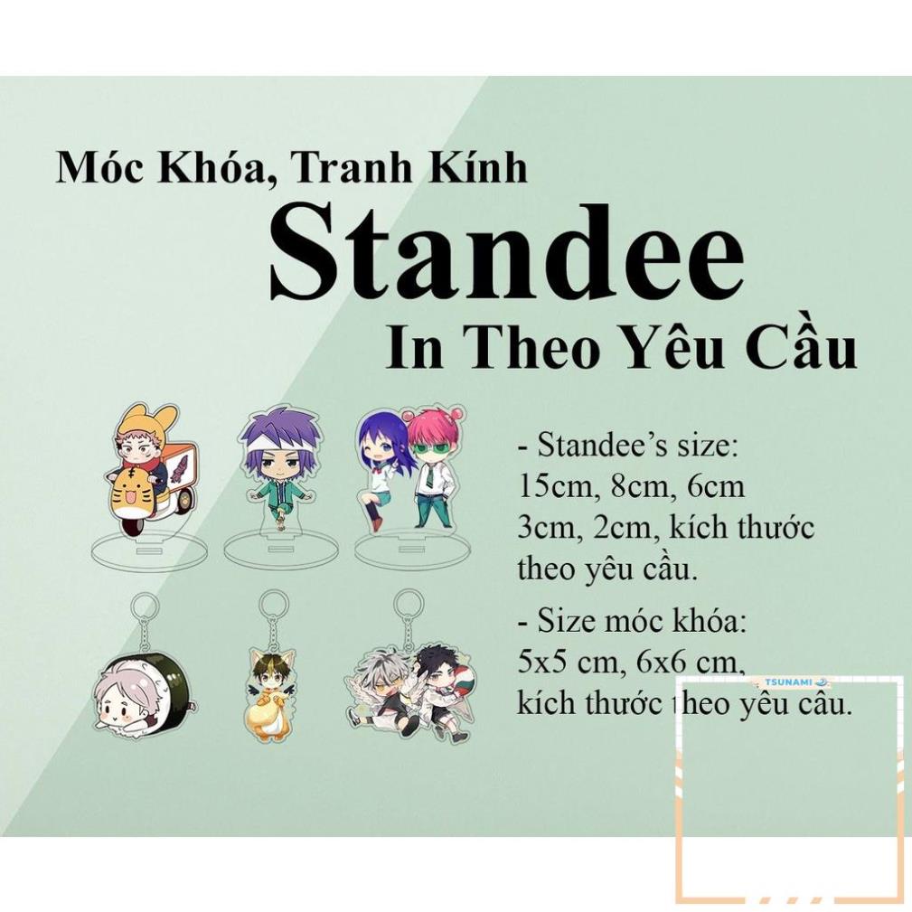 Móc khoá Standee - Móc Khóa Standee Thiết Kế Theo Yêu Cầu Chất Liệu Acrylic Anime Manga