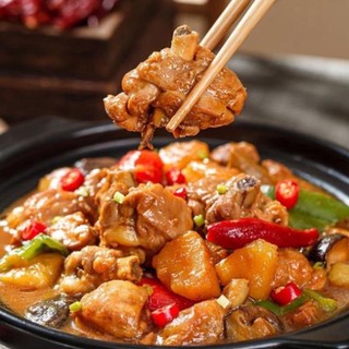 Sốt gà kho tộ/ gà kho nấm hương vị thơm ngon, đậm đà - gói 60g
